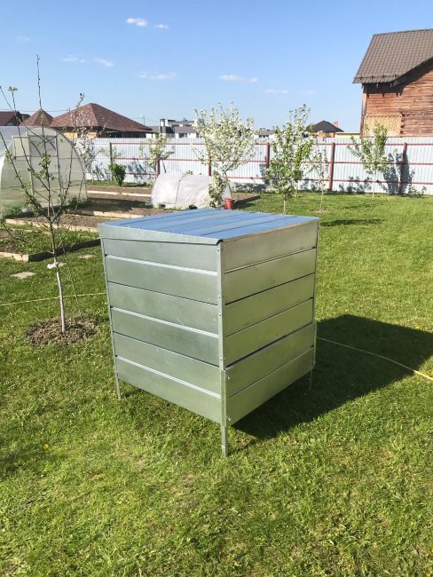 Компостер оцинкованный 0.8х0.8х1.06 в Новосибирске Компостер оцинкованный 0.8х0.8х1.06 в Новосибирске