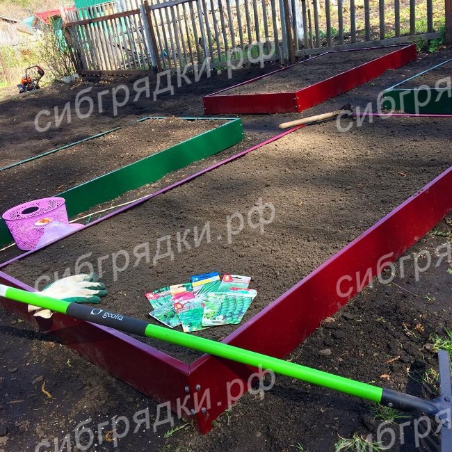 Грядки с двусторонним покрытием 15 см в Новосибирске Грядки с двусторонним покрытием 15 см в Новосибирске