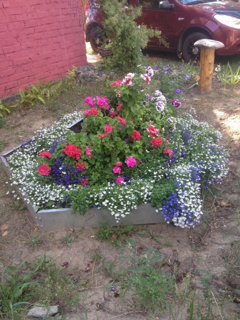 Клумба "Альпийская горка" оцинкованная в Новосибирске